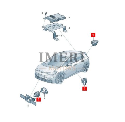 1ED980556A Camera SAIC Volkswagen ID.3