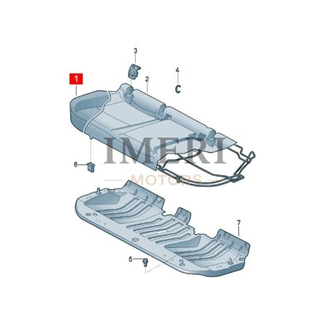 10D885175 Rear Seat SAIC Volkswagen ID.3