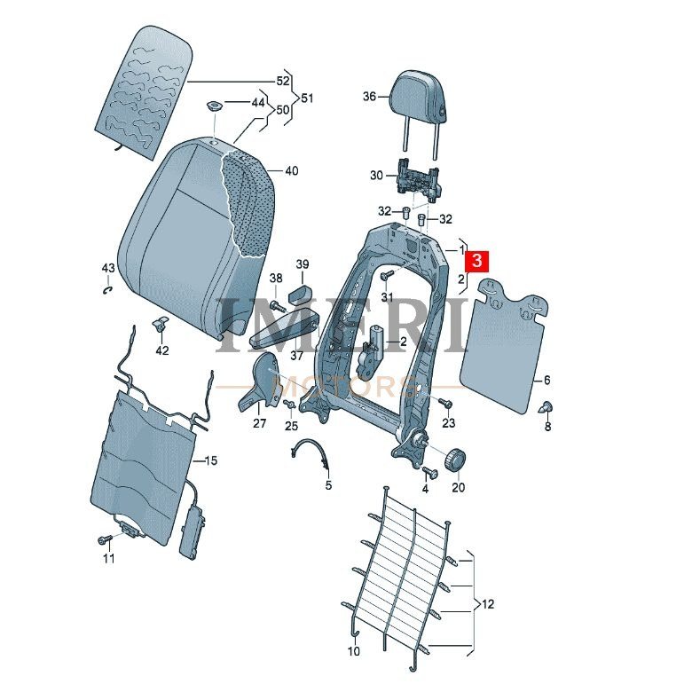 Seat Backrest - SAIC Volkswagen ID.3
