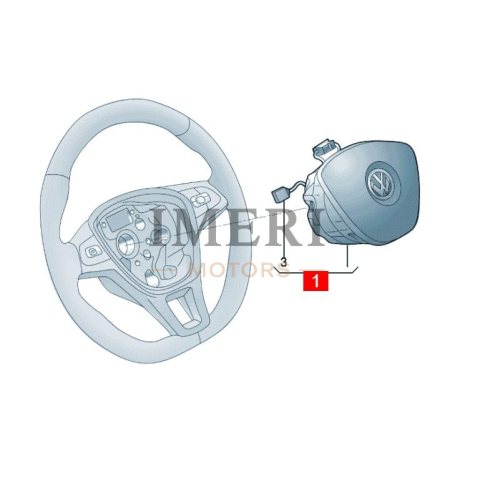10D880201E, 10D880201E 6PS Steering Wheel Airbag Unit SAIC Volkswagen ID.3