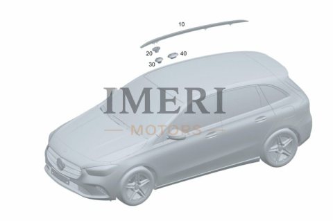 A2478905100 Roof Rail, Left Mercedes-Benz EQA 260