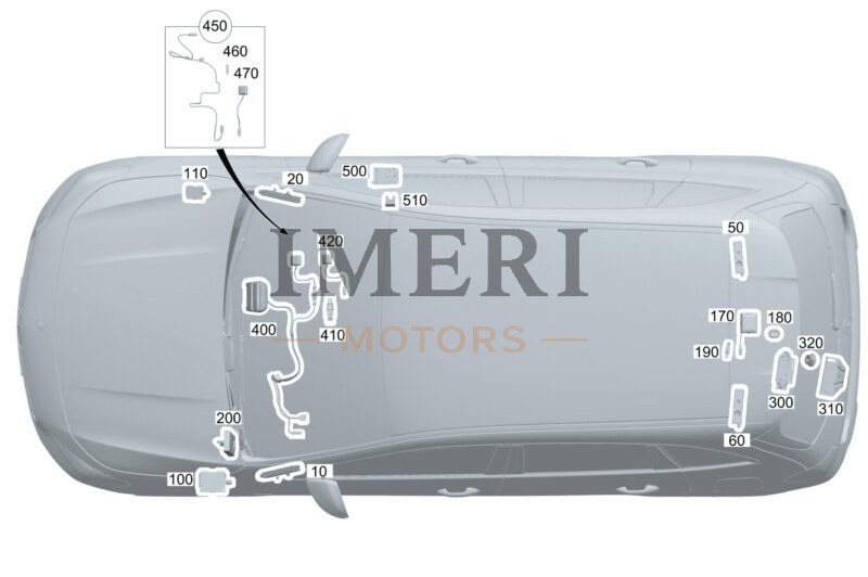 00 Antenna Amplifier, above Tailgate - Mercedes-Benz EQA 260