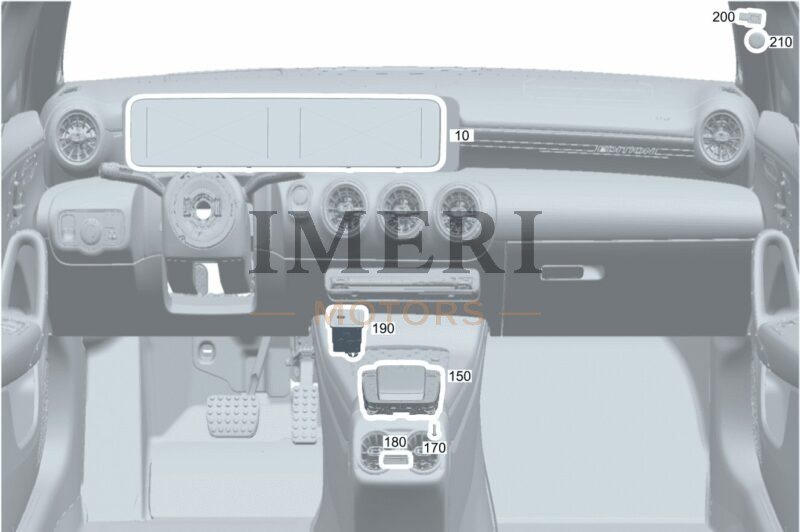 Control Unit, Display - Mercedes-Benz EQA 260