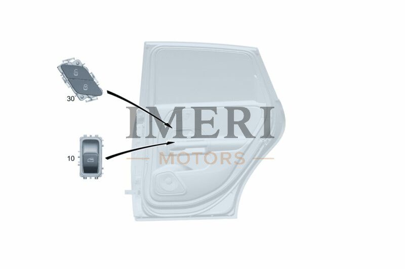 Switch, Power Window Left Front Door - Mercedes-Benz EQA 260