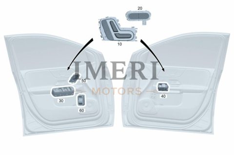 A16790588009107 Switch, Seat Adjustment Left Front Seat Mercedes-Benz EQA 260