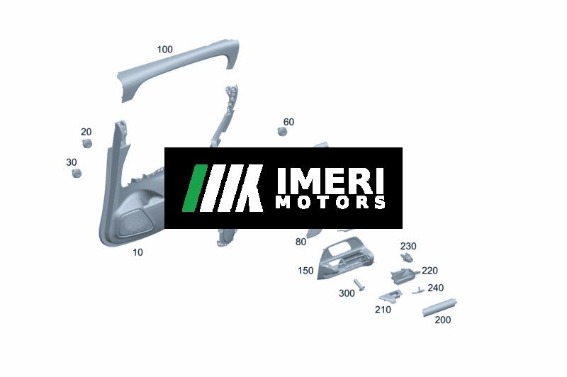 Door Trim Panel Carrier, Left - Mercedes-Benz EQA 260