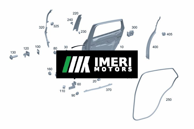 Rear Door, Left - Mercedes-Benz EQA 260