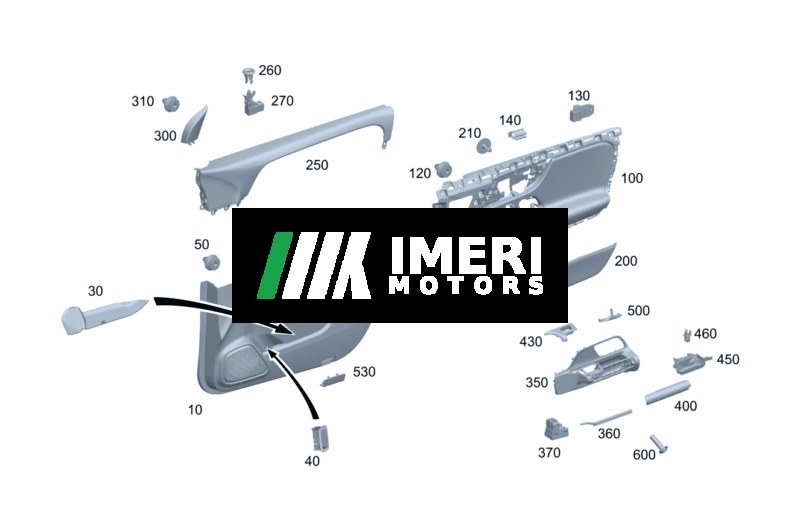 Door Trim Panel Carrier, Left - Mercedes-Benz EQA 260