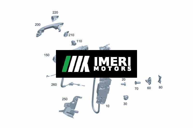 Door Lock, Left - Mercedes-Benz EQA 260