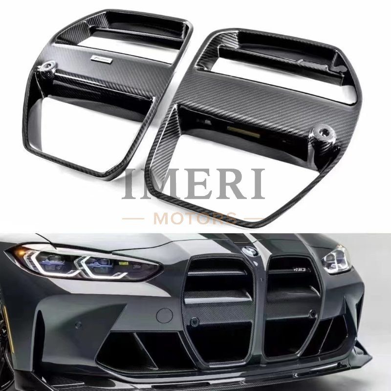21+ New BMW M3/G80/M4/G82/G83 Vorsteiner Style Dry Carbon Fiber Grille - BMW M3/M4 V - 2