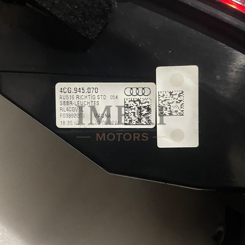 Right Rear Tail Light - Audi Q6 - 2