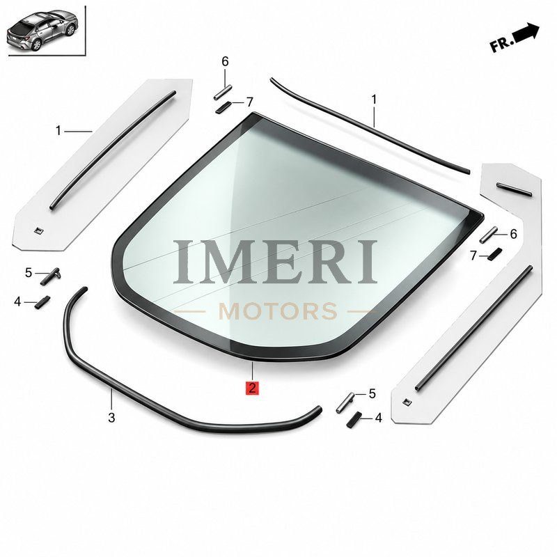 Rear Windshield Glass / Rear Window