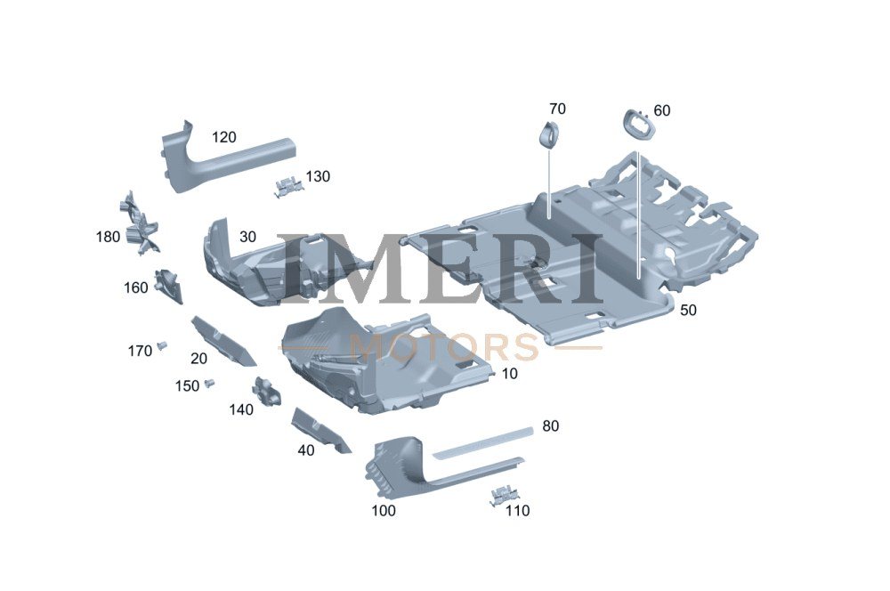 Footwell Liner, Driver Side, Left - Mercedes-Benz EQA 260