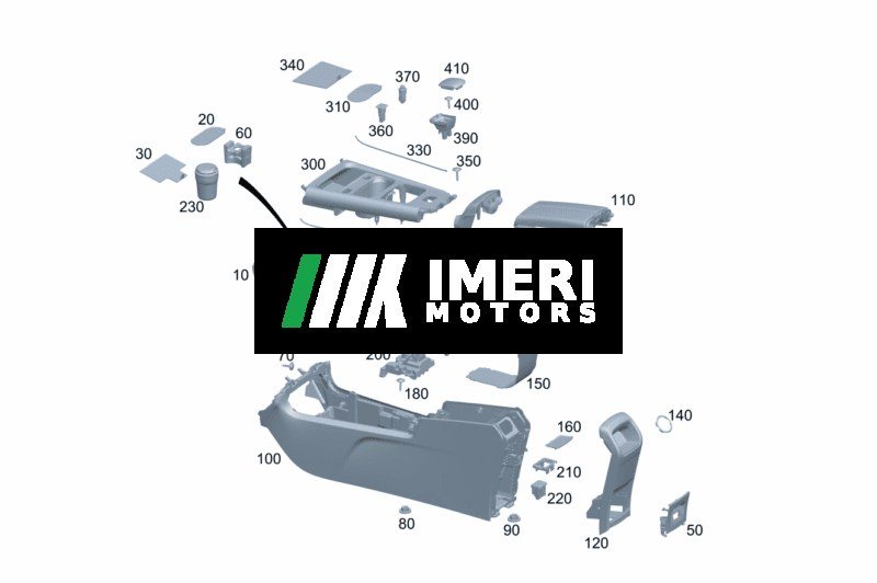 Storage Compartment, Center Console - Mercedes-Benz EQA 260