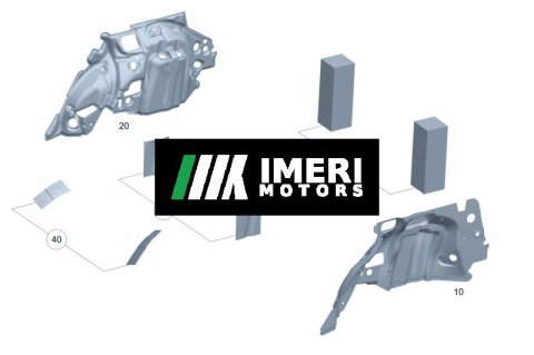 A2476821701 Wheel Arch Liner Insulation, Left Rear Mercedes-Benz EQA 260
