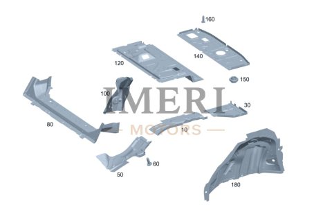 A1776111300 Side Member Cover, Center Left Mercedes-Benz EQA 260