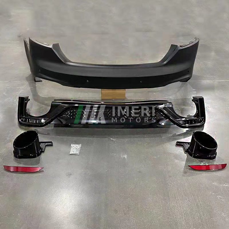 Body Kit Includes Front and Rear Bumper Assembly with Grille, Tip Exhaust Side Skirt - Audi A5 B9 2021 Upgrade to RS5 Model - 6