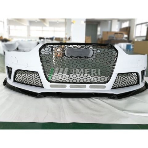 Car Parts Audi A4 B8 2013-2016 Upgrade to Rs4 with Front Bumper Assembly Rs Grille