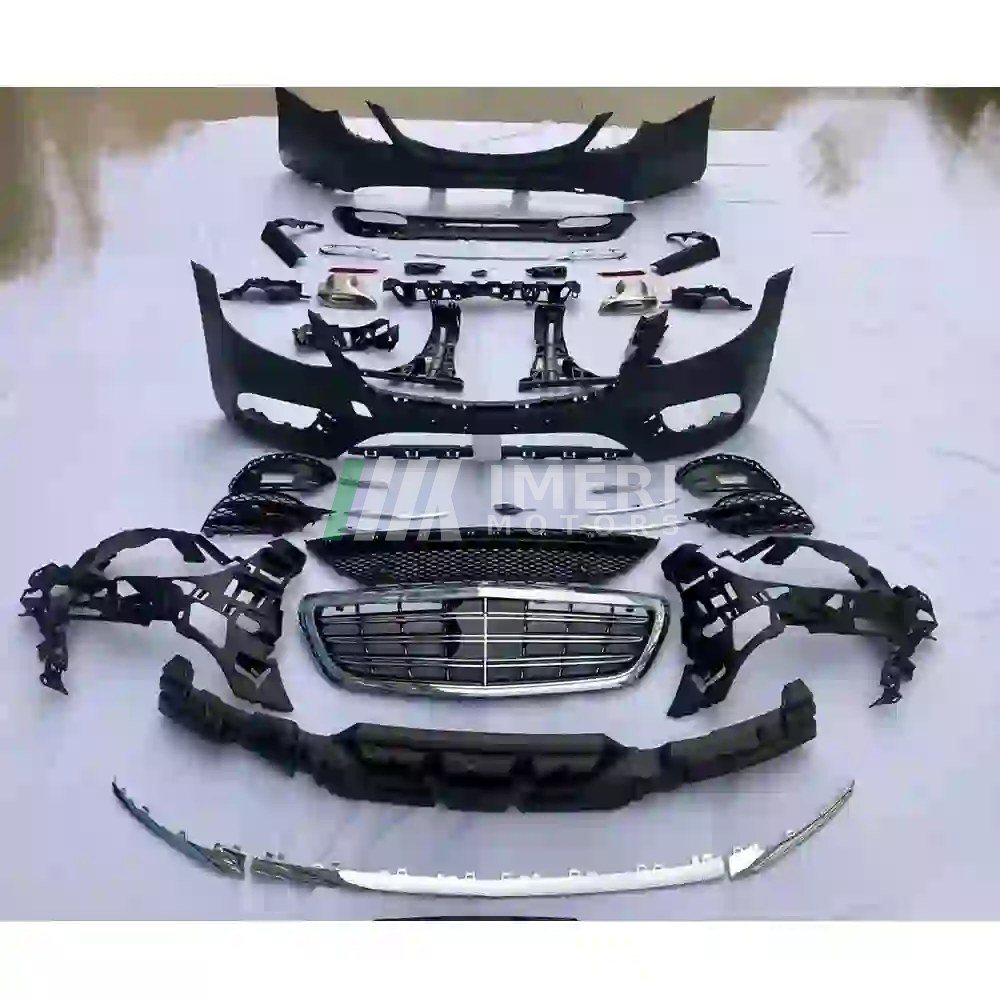 High-Quality Body Kit - Mercedes-Benz S-Class S300 S320 S350 2014-2020 to S450 Including Front and Rear Bumper Lights - 3