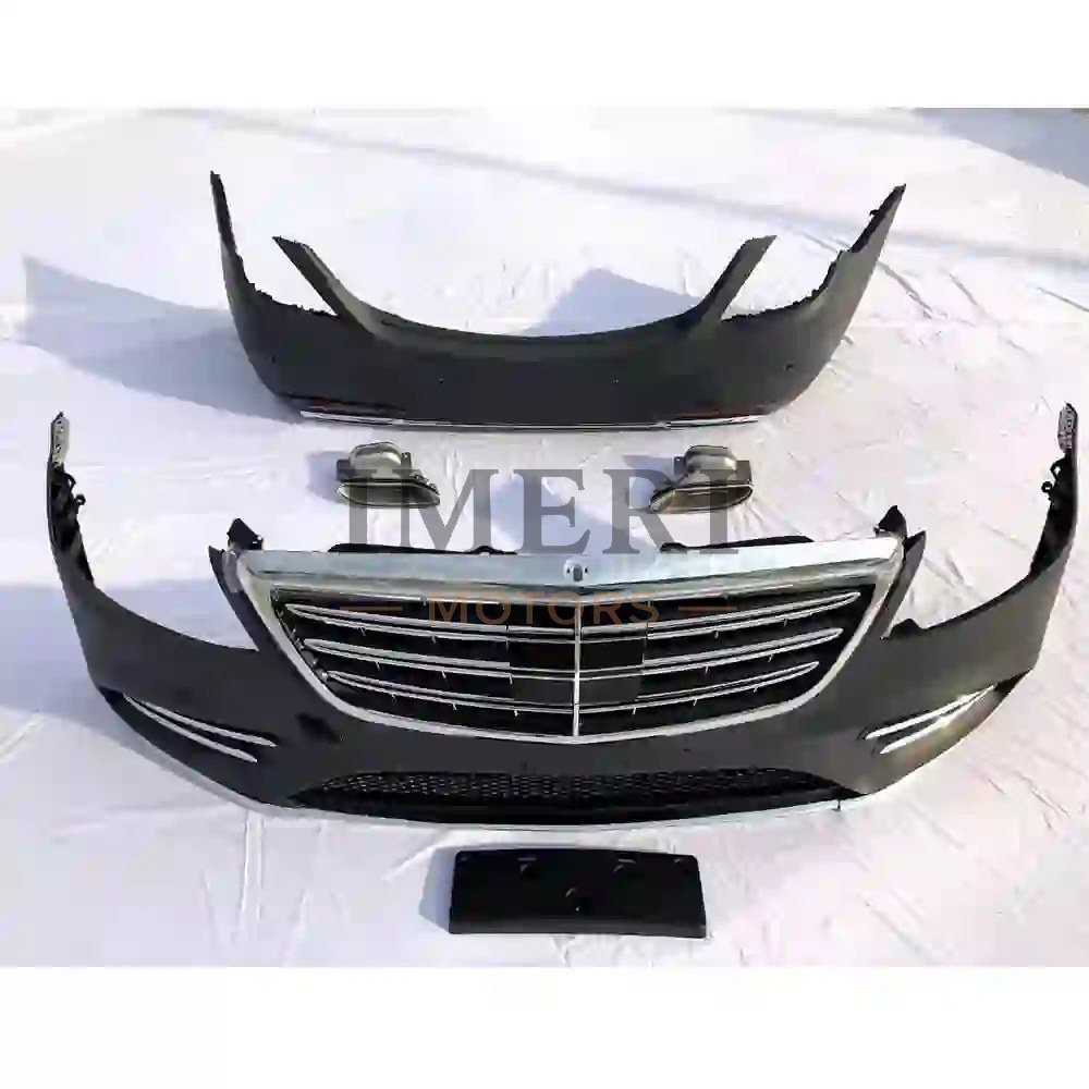 High-Quality Body Kit - Mercedes-Benz S-Class S300 S320 S350 2014-2020 to S450 Including Front and Rear Bumper Lights - 4