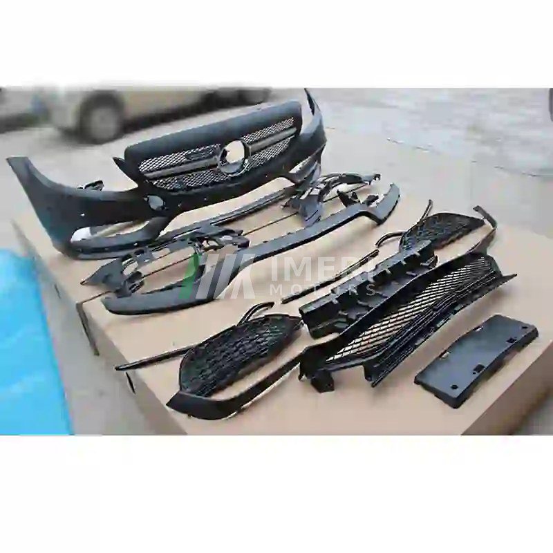 Mercedes-Benz C-Class W205 2015-2018 Upgrade to AMG Style Grille and Front and Rear Bumper Assembly - Mercedes modification - 4