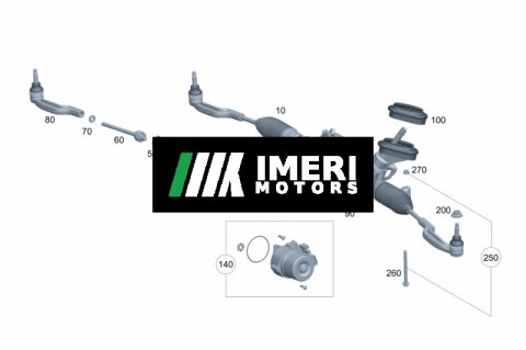 A2474602702 Steering Gear Mercedes-Benz EQA 260