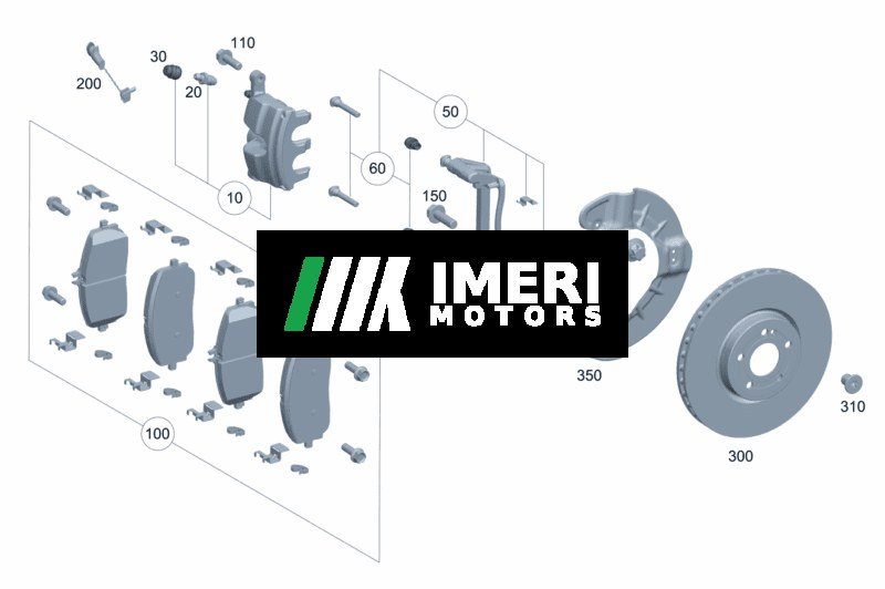 Brake Caliper Housing, Left Repair Kit - Mercedes-Benz EQA 260