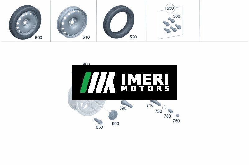 Snap-on Wheel Hub Cover, Front and Rear Axle - Mercedes-Benz EQA 260