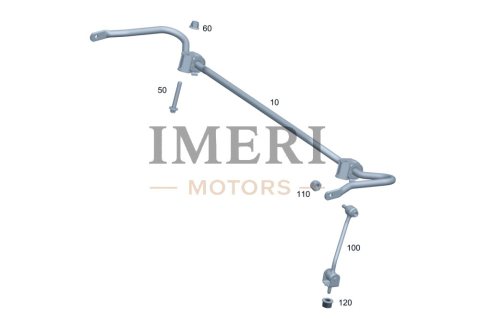 A2433206500 Stabilizer Bar with Bearing Mercedes-Benz EQA 260