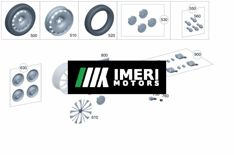 Wheel Hub Cover, Front and Rear Axle - Mercedes-Benz EQE