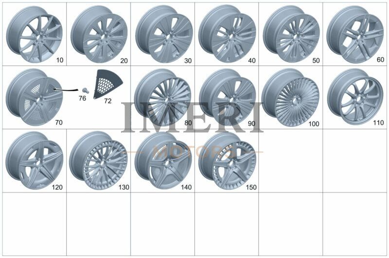 Light-alloy Wheel, Rear Axle