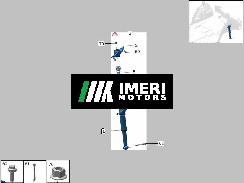 Rear Shock Absorber Assembly, Right - ZEEKR X