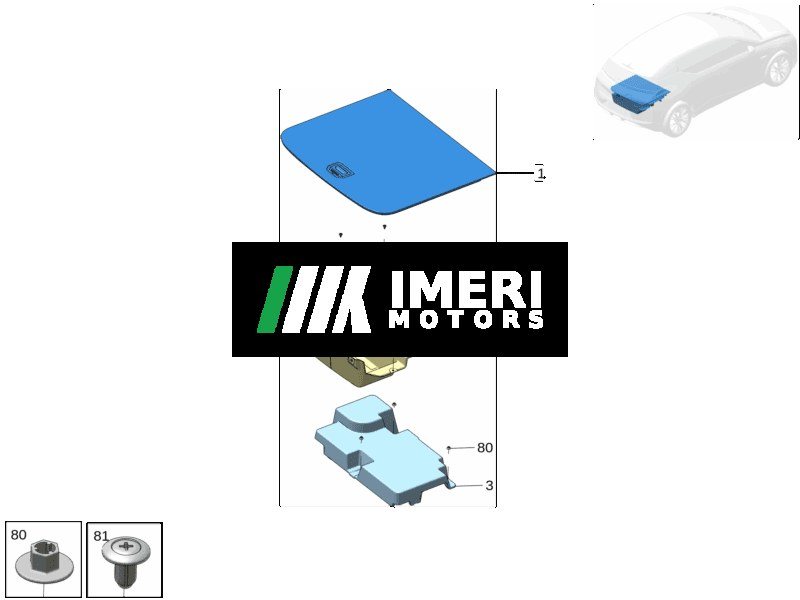 Luggage Compartment Storage Bucket Cover - ZEEKR X