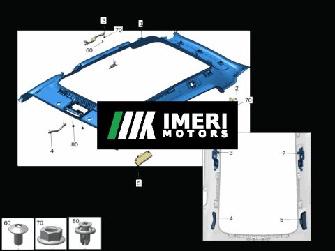 6608054645GA8 Headliner ZEEKR X