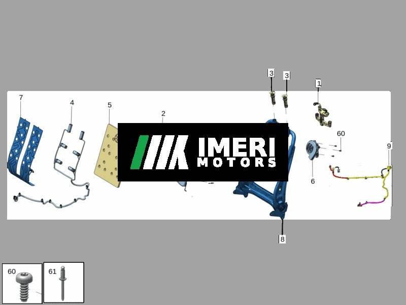 Outer Backrest Panel Trim Bracket
