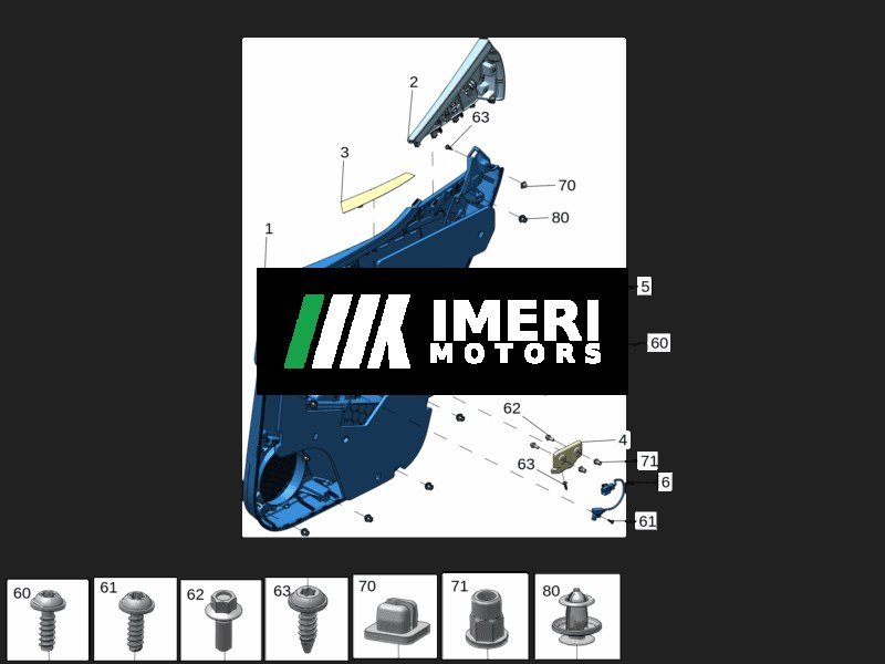 Rear Door Trim Panel, Left - ZEEKR X