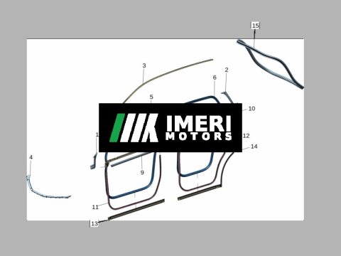8892616202 A-Pillar Outer Garnish Seal, Left ZEEKR X