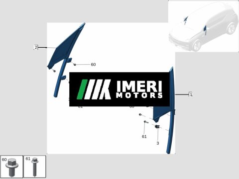 8892669669 Front Corner Window Glass, Left ZEEKR X