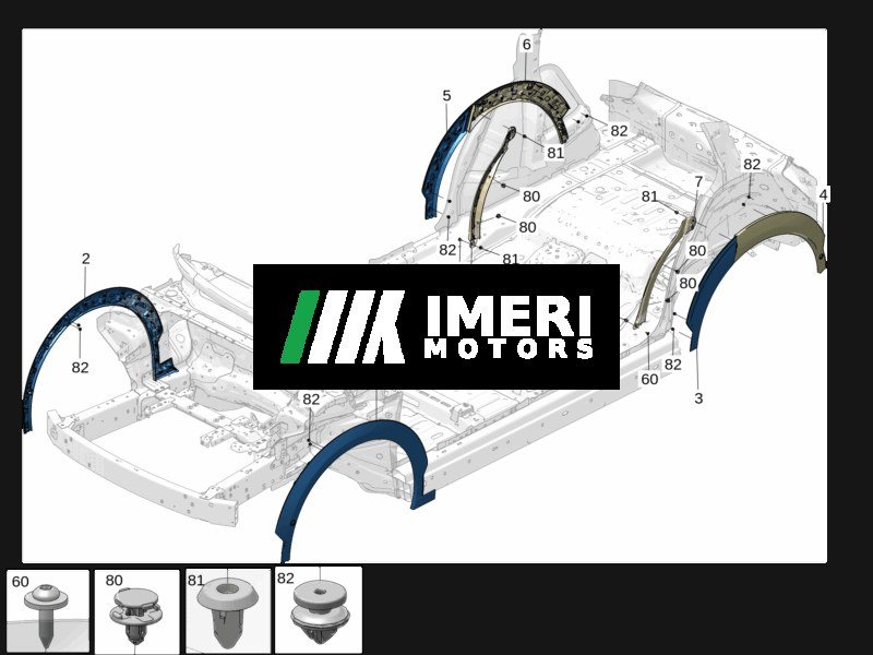 Front Wheel Arch Molding, Left - ZEEKR X