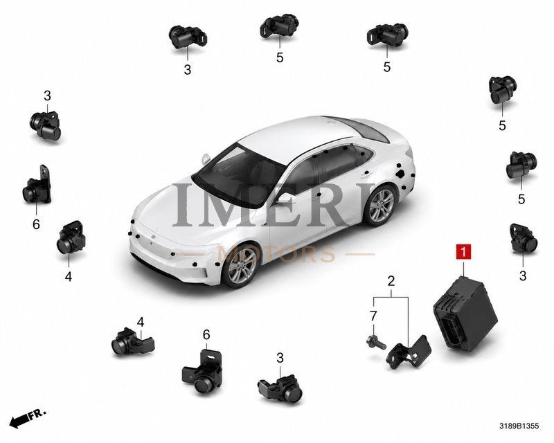 Parking Sensor Control Unit / Back Radar Control Unit - Honda NS1
