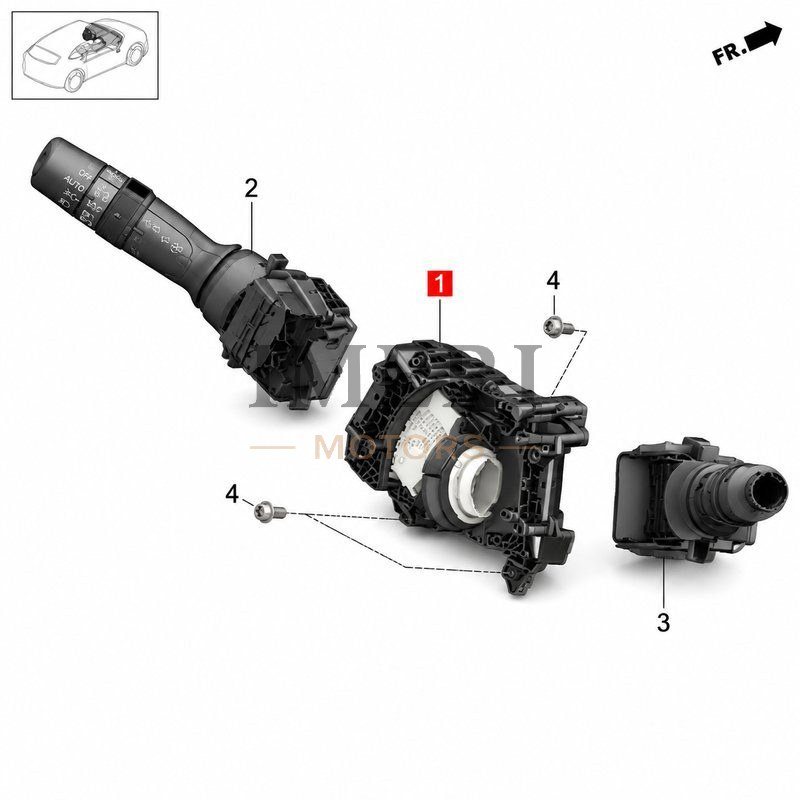 Combination Switch Bezel / Housing - Honda NS1