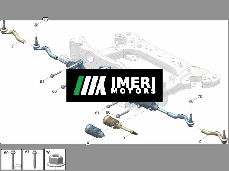 Steering Gear with Tie Rod Assembly - ZEEKR 7X