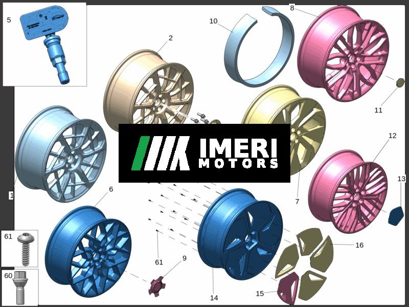 Dark Gray Wheel Weight 60GR