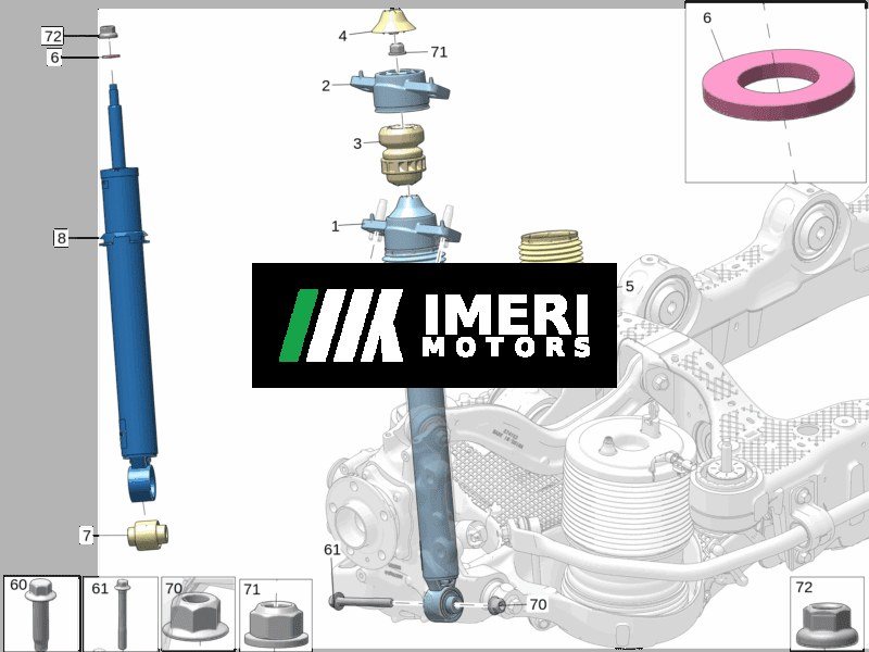 Rear Shock Absorber Assembly Left - ZEEKR 7X