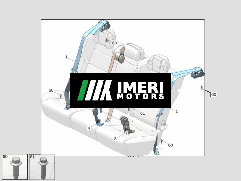 Rear Seat Belt - ZEEKR 7X
