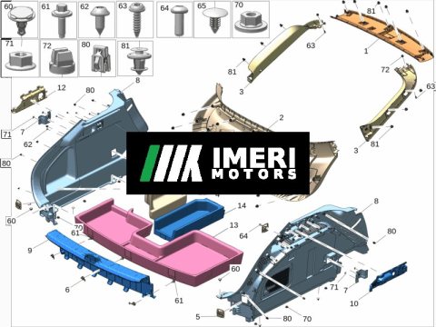 6600247671BA0 Liftgate Upper Trim ZEEKR 7X