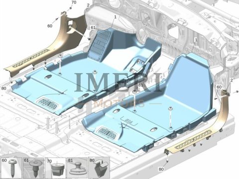 6608005478LA2 Front Carpet Left Section ZEEKR 7X