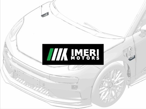 8892451944B03 Fender Trim / Garnish Right ZEEKR 7X