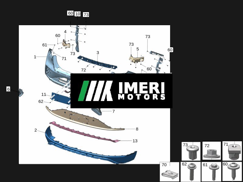 Rear Bumper Upper Cover / Fascia