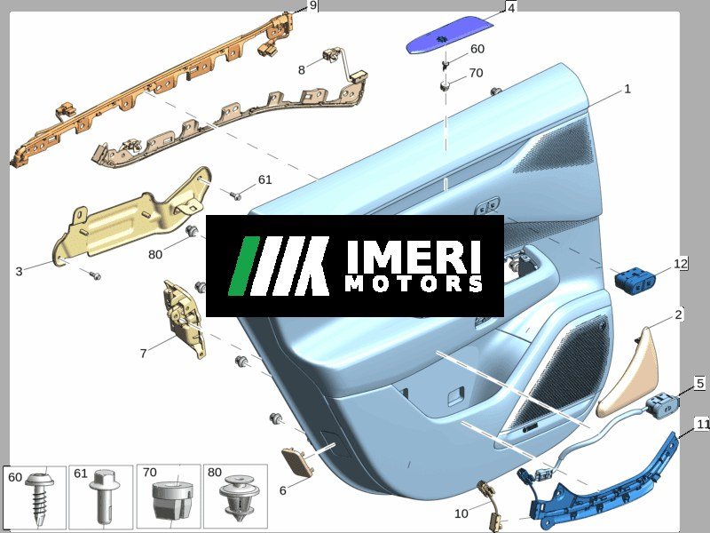 Rear Door Trim Panel Assembly Right - ZEEKR 7X